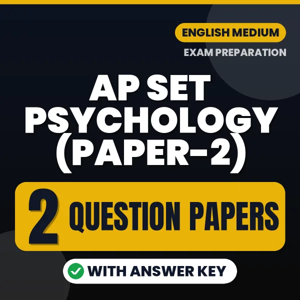 AP SET Psychology (Paper-2) Exam Question Paper Series (English): 2 Exam-Like Question Papers with Answers