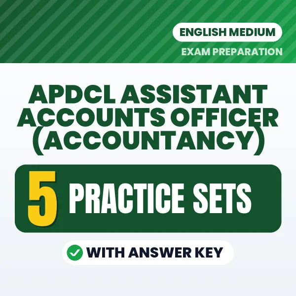 APDCL Assistant Accounts Officer (Accountancy) Practice Set PDF in English – 5 Full-Length Practice Sets with Answer Key