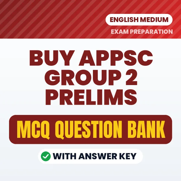 Buy APPSC Group 2 Prelims Exam Objective Type Questions eBook in English – Latest Pattern MCQ Collection
