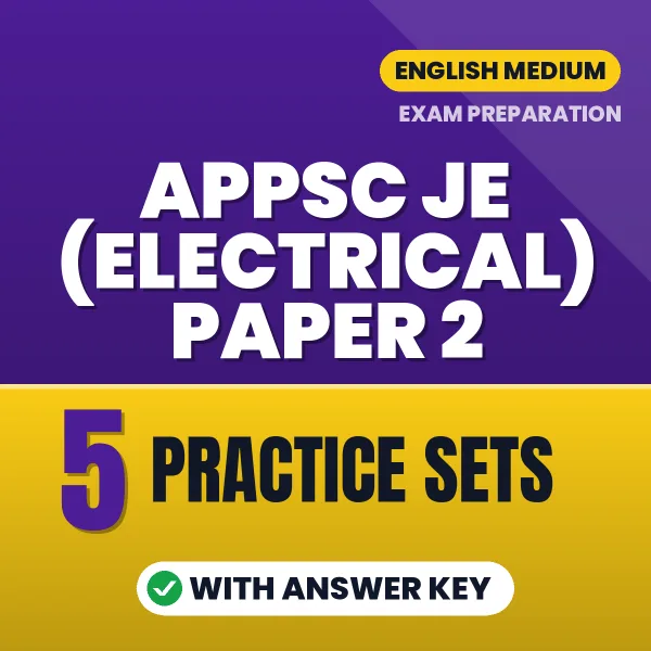 Boost Your APPSC JE (Electrical) Paper 2 Exam Score with 5 Practice Sets with Answer Key in English – PDF eBook