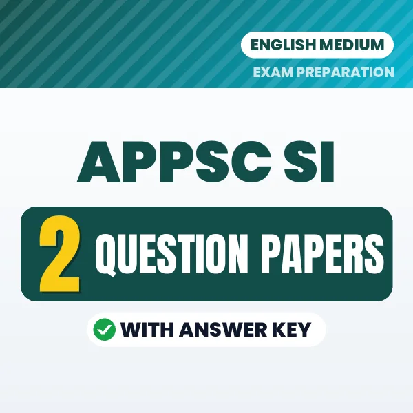 2 Question Papers for APPSC SI Exam in English | Practice eBook with Answer Key – Instant PDF Download
