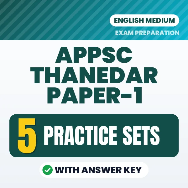 Latest Pattern APPSC Thanedar Paper-1 Practice Set eBook in English – 5 Practice Sets with Answer Key for Self-Assessment