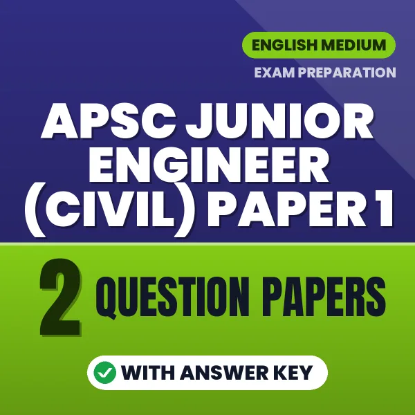 Boost Your APSC Junior Engineer (Civil) Paper 1 Exam Score with 2 Question Papers with Answer Key in English – PDF eBook