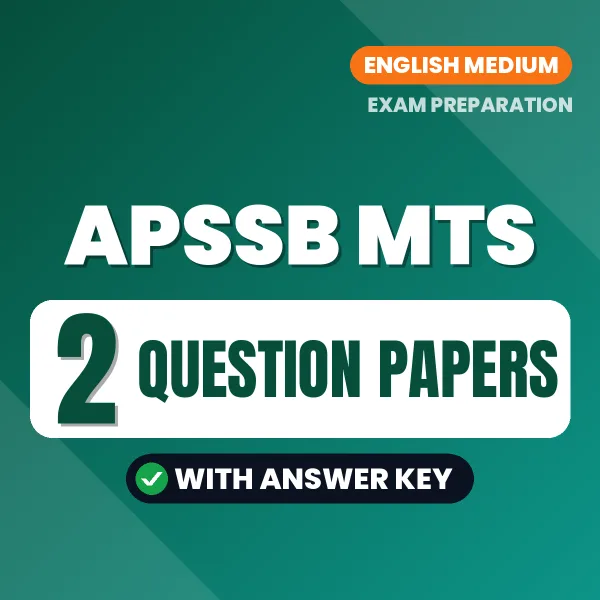 Boost Your APSSB MTS Exam Score with 2 Question Papers with Answer Key in English – PDF eBook