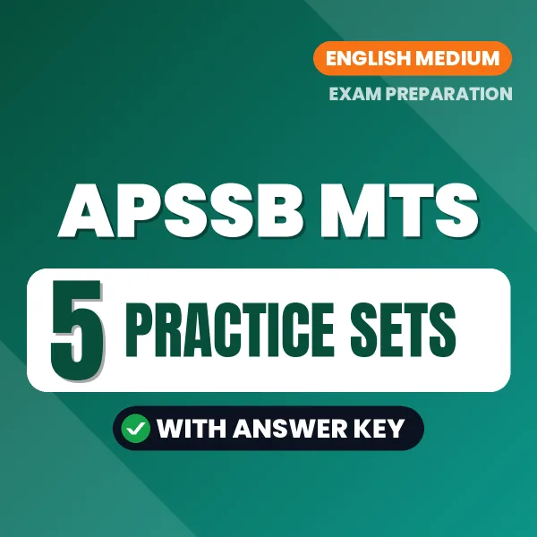 Boost Your APSSB MTS Exam Score with 5 Practice Sets with Answer Key in English – PDF eBook