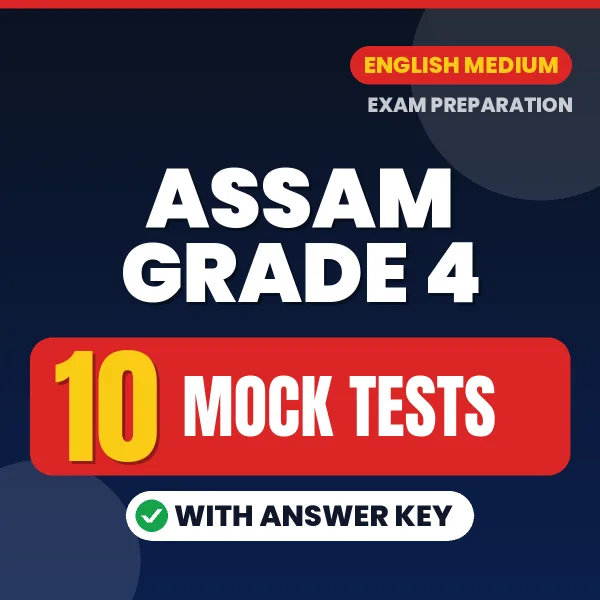 10 Mock Tests for Assam Grade 4 Exam in English | Practice eBook with Answer Key – Instant PDF Download