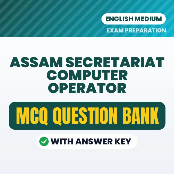 Download Assam Secretariat Computer Operator Exam MCQ PDF in English – Important Objective Questions with Answers