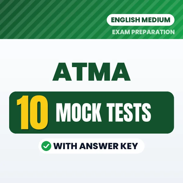 Test Your ATMA Exam Preparation – 10 Mock Tests with Answer Key in PDF Format (English)