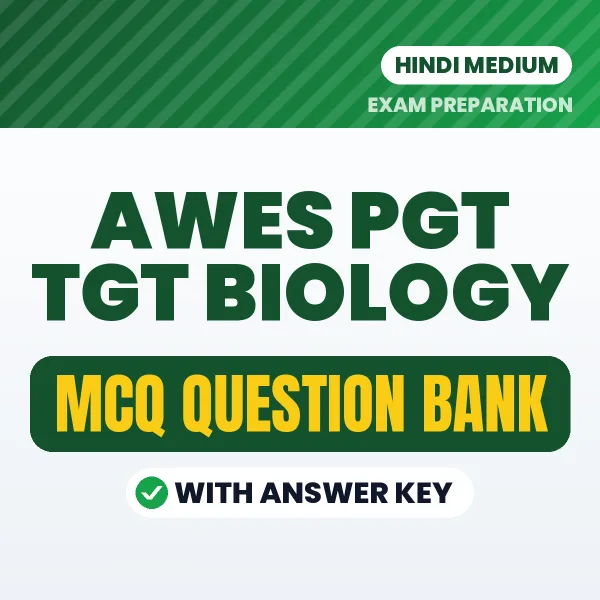 AWES PGT TGT Biology MCQ with Answer Key Book PDF in Hindi – Exam-Oriented Objective Questions for Quick Revision