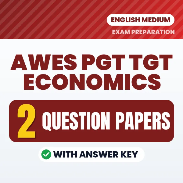 Download 2 AWES PGT TGT Economics Question Papers PDF (English) Based on the Latest Exam Pattern