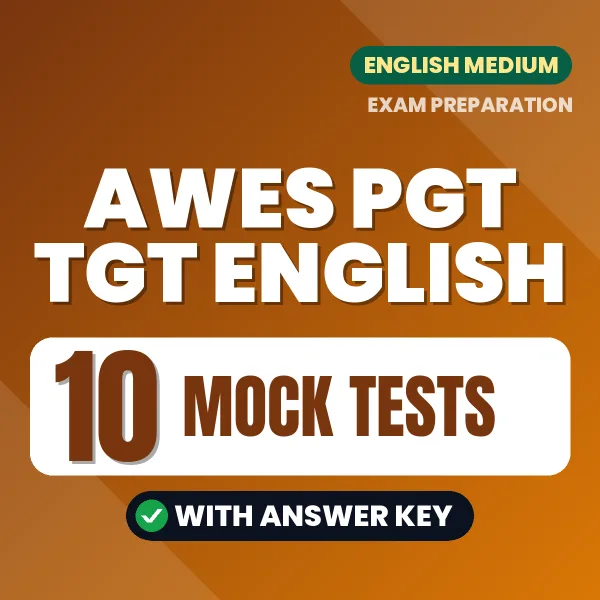 Boost Your AWES PGT TGT ENGLISH Exam Score with 10 Mock Tests with Answer Key in English – PDF eBook