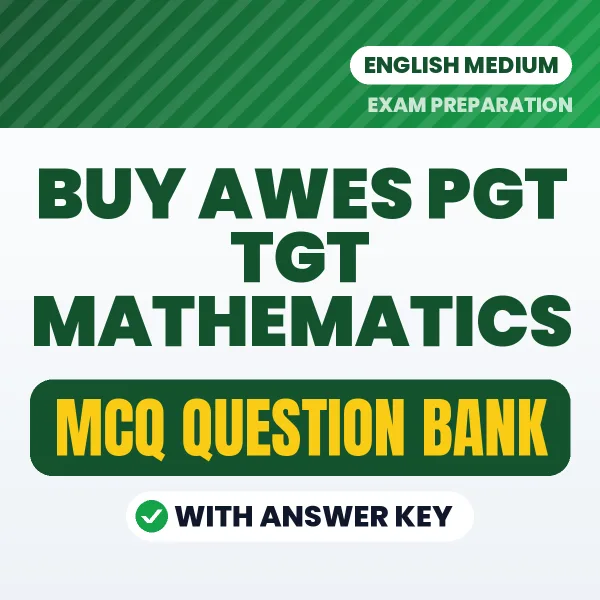 Buy AWES PGT TGT Mathematics Exam Objective Type Questions eBook in English – Latest Pattern MCQ Collection