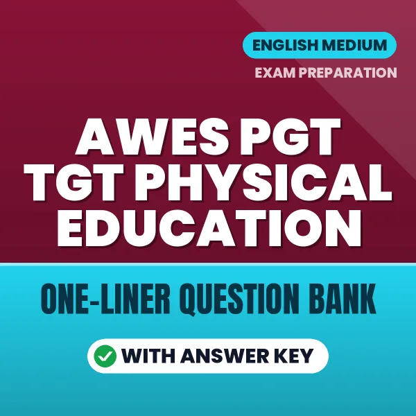 AWES PGT TGT Physical Education One-Liner Questions PDF in English – Quick Revision Book with Answers
