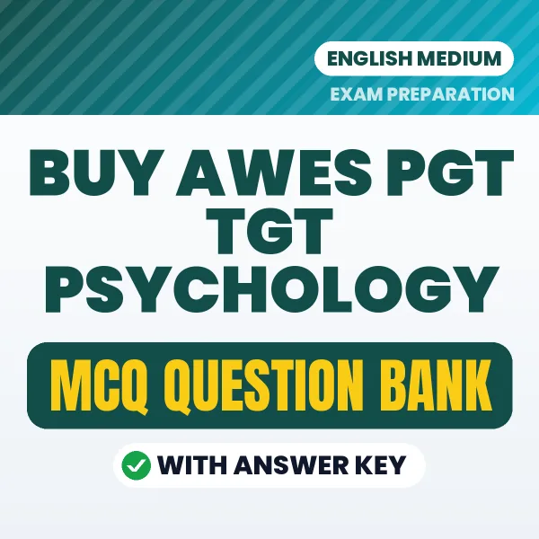 Buy AWES PGT TGT Psychology Exam Objective Type Questions eBook in English – Latest Pattern MCQ Collection