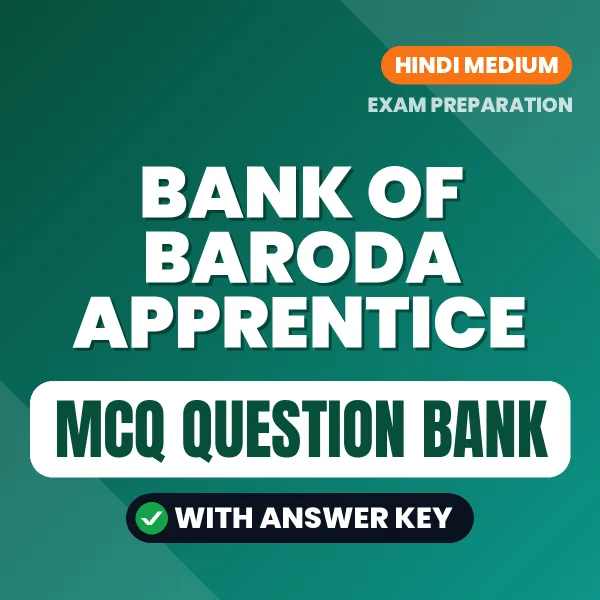Download Bank of Baroda Apprentice Exam MCQ PDF in Hindi – Important Objective Questions with Answers