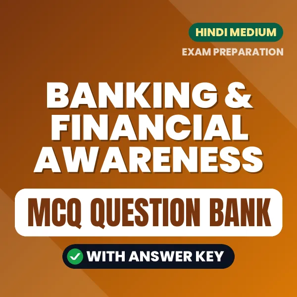Best MCQ eBook for BANKING & FINANCIAL AWARENESS Exam in Hindi | Selected Questions with Answer Key
