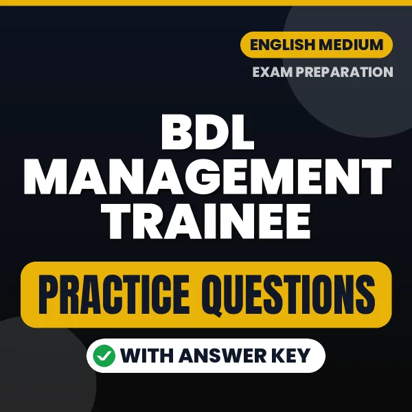 Best Digital Book for BDL Management Trainee Exam in English | Latest Syllabus-Based Practice Questions