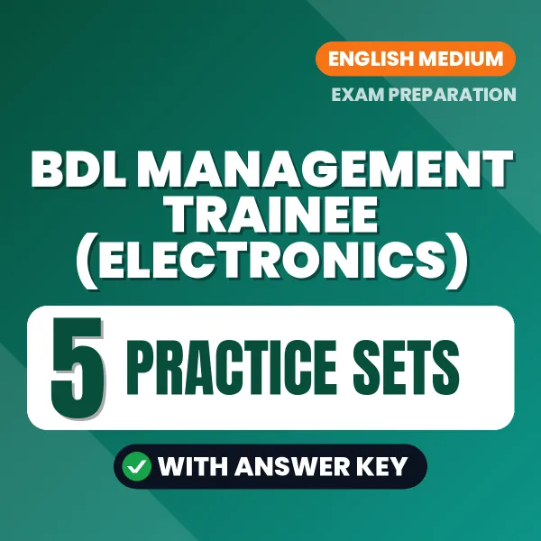 BDL Management Trainee (Electronics) Exam Practice Set Series (English): 5 Exam-Like Practice Sets with Answers