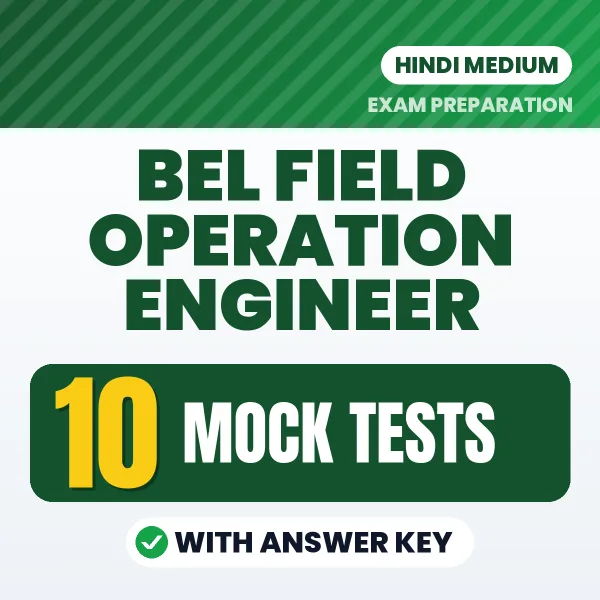 Boost Your BEL Field Operation Engineer Exam Score with 10 Mock Tests with Answer Key in Hindi – PDF eBook