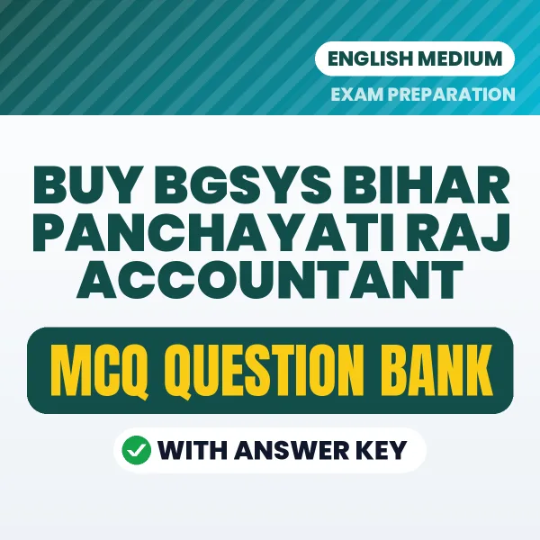 Buy BGSYS Bihar Panchayati Raj Accountant Exam Objective Type Questions eBook in English – Latest Pattern MCQ Collection
