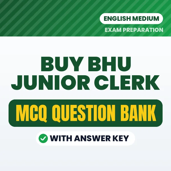 Buy BHU Junior Clerk Exam Objective Type Questions eBook in English – Latest Pattern MCQ Collection