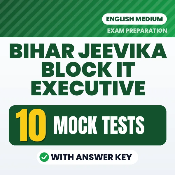 Test Your Bihar Jeevika Block IT Executive Exam Preparation – 10 Mock Tests with Answer Key in PDF Format (English)