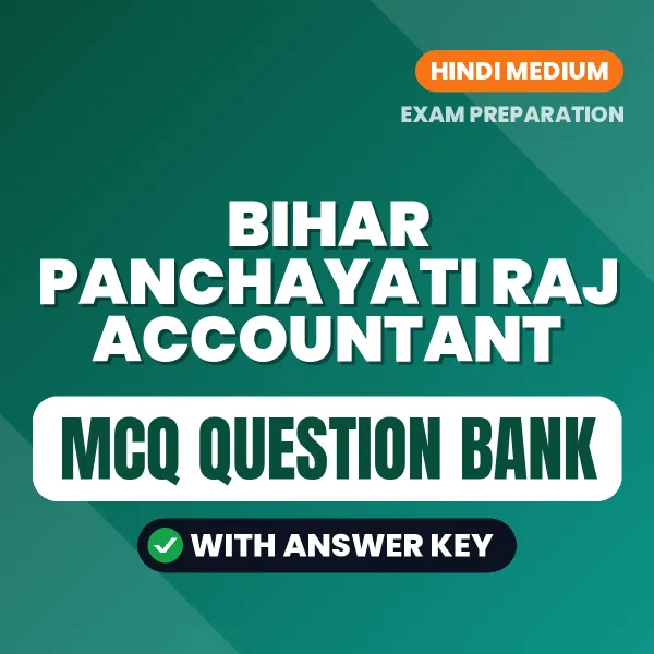 Best MCQ eBook for Bihar Panchayati Raj Accountant Exam in Hindi | Selected Questions with Answer Key