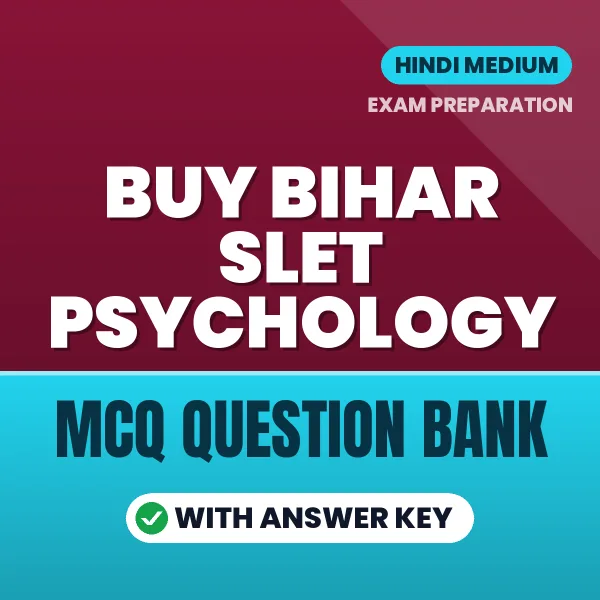 Buy Bihar SLET Psychology Exam Objective Type Questions eBook in Hindi – Latest Pattern MCQ Collection