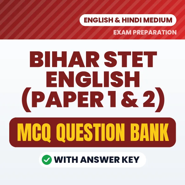 Best MCQ eBook for Bihar STET English (Paper 1 & 2) Exam in Hindi | Selected Questions with Answer Key