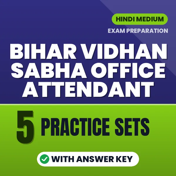 Bihar Vidhan Sabha Office Attendant Exam Practice Set Series (Hindi): 5 Exam-Like Practice Sets with Answers