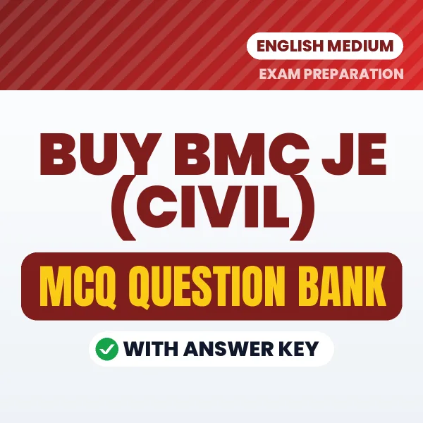 Buy BMC JE (Civil) Exam Objective Type Questions eBook in English – Latest Pattern MCQ Collection