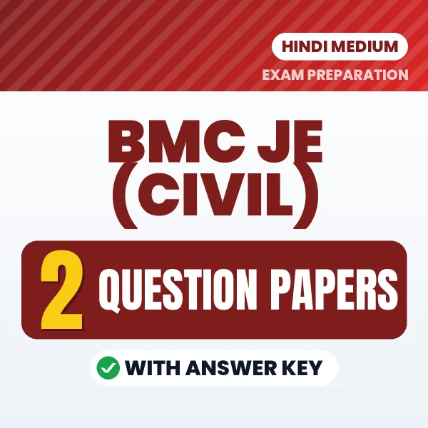 Download 2 BMC JE (Civil) Question Papers PDF (Hindi) Based on the Latest Exam Pattern