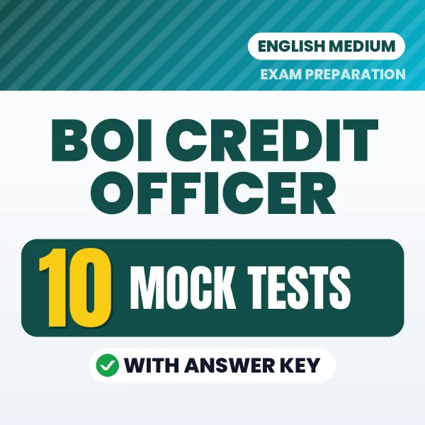 Boost Your BOI Credit Officer Exam Score with 10 Mock Tests with Answer Key in English – PDF eBook