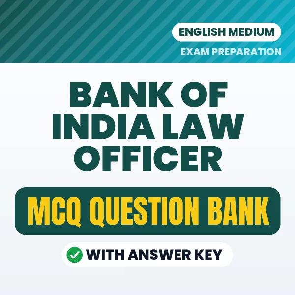 Download Bank of India Law Officer Exam MCQ PDF in English – Important Objective Questions with Answers