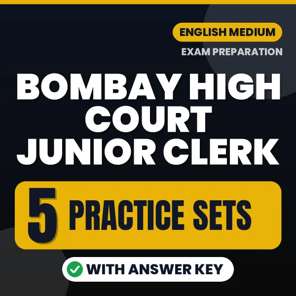 Bombay High Court Junior Clerk Exam Practice Set Series (English): 5 Exam-Like Practice Sets with Answers
