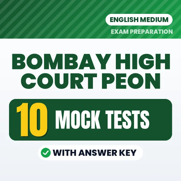 Latest Pattern Bombay High Court Peon Mock Test eBook in English – 10 Mock Tests with Answer Key for Self-Assessment