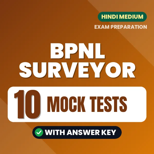 Boost Your BPNL Surveyor Exam Score with 10 Mock Tests with Answer Key in Hindi – PDF eBook