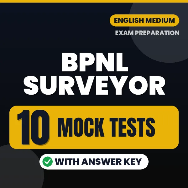 BPNL Surveyor Mock Test PDF in English – 10 Full-Length Mock Tests with Answer Key