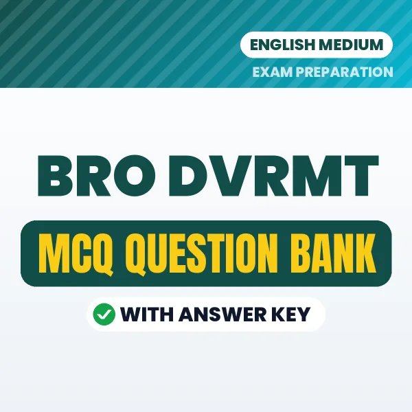 BRO DVRMT MCQ with Answer Key Book PDF in English – Exam-Oriented Objective Questions for Quick Revision