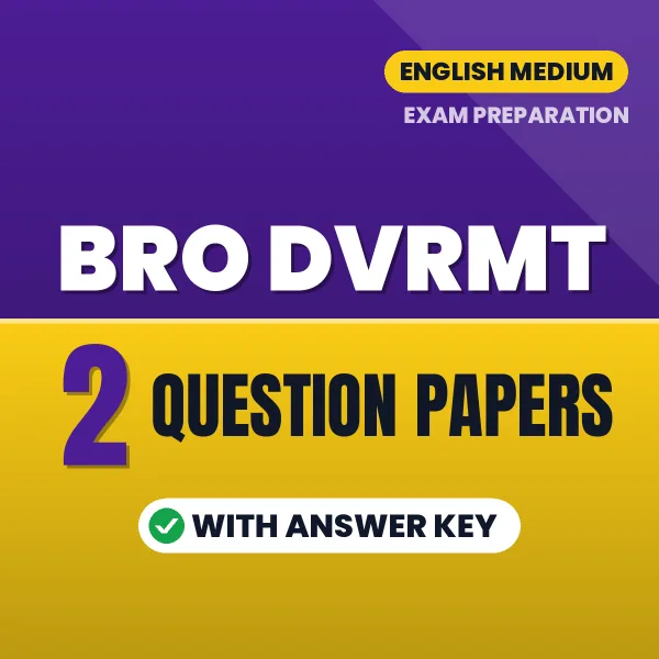 2 Question Papers for BRO DVRMT Exam in English | Practice eBook with Answer Key – Instant PDF Download