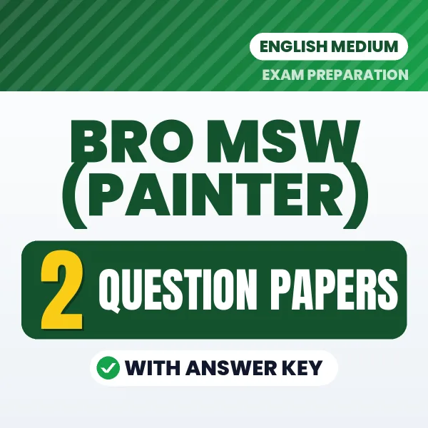 Boost Your BRO MSW (Painter) Exam Score with 2 Question Papers with Answer Key in English – PDF eBook