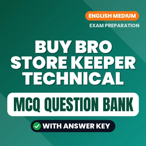 Buy BRO Store Keeper Technical Exam Objective Type Questions eBook in English – Latest Pattern MCQ Collection