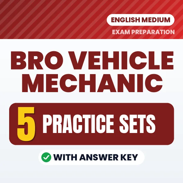 BRO Vehicle Mechanic Exam Practice Set Series (English): 5 Exam-Like Practice Sets with Answers