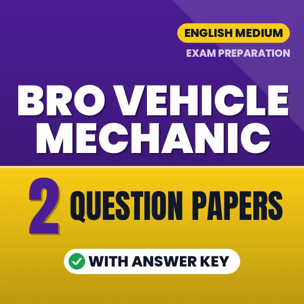 BRO Vehicle Mechanic Exam Question Paper Series (English): 2 Exam-Like Question Papers with Answers