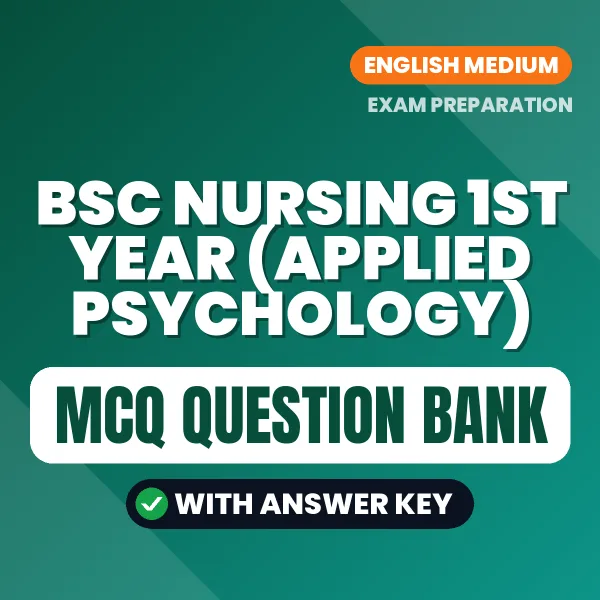 Crack Bsc Nursing 1st Year (Applied Psychology) Exam with This MCQ Practice Book PDF in English – Instant Download
