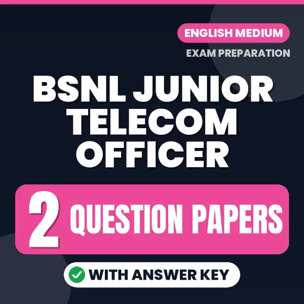 Boost Your BSNL Junior Telecom Officer Exam Score with 2 Question Papers with Answer Key in English – PDF eBook