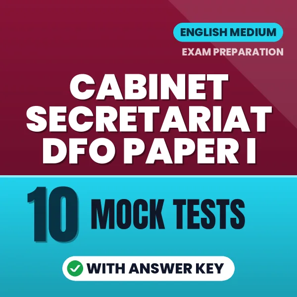 10 Mock Tests for Cabinet Secretariat DFO Paper I Exam in English | Practice eBook with Answer Key – Instant PDF Download
