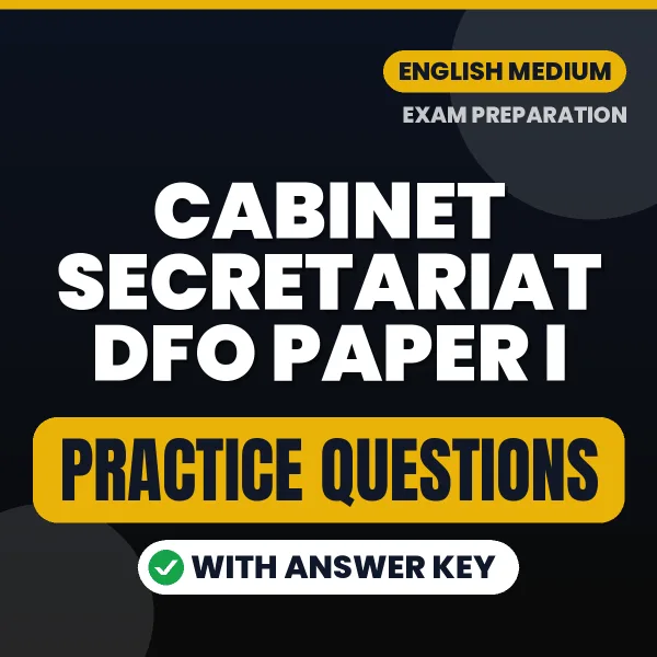 Best Digital Book for Cabinet Secretariat DFO Paper I Exam in English | Latest Syllabus-Based Practice Questions