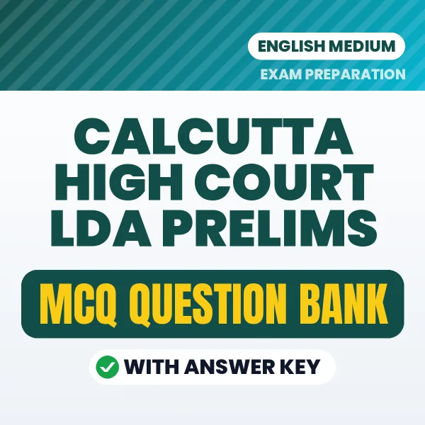 Prepare for Calcutta High Court LDA Prelims Exam with Multiple Choice Questions & Answers PDF in English