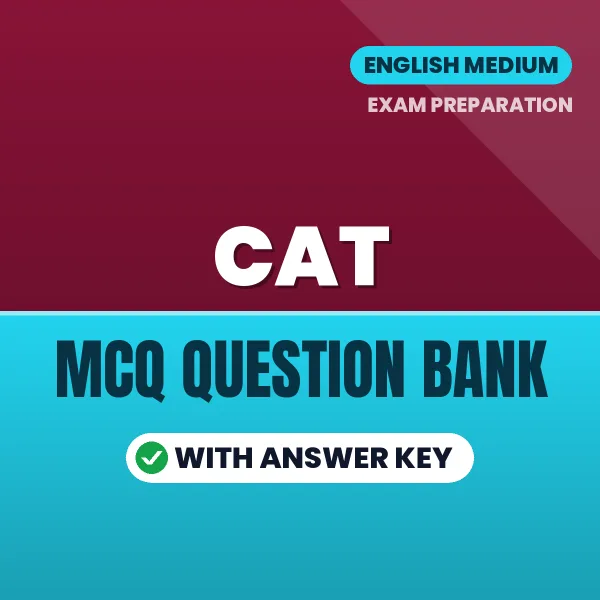 Best MCQ eBook for CAT Exam in English | Selected Questions with Answer Key